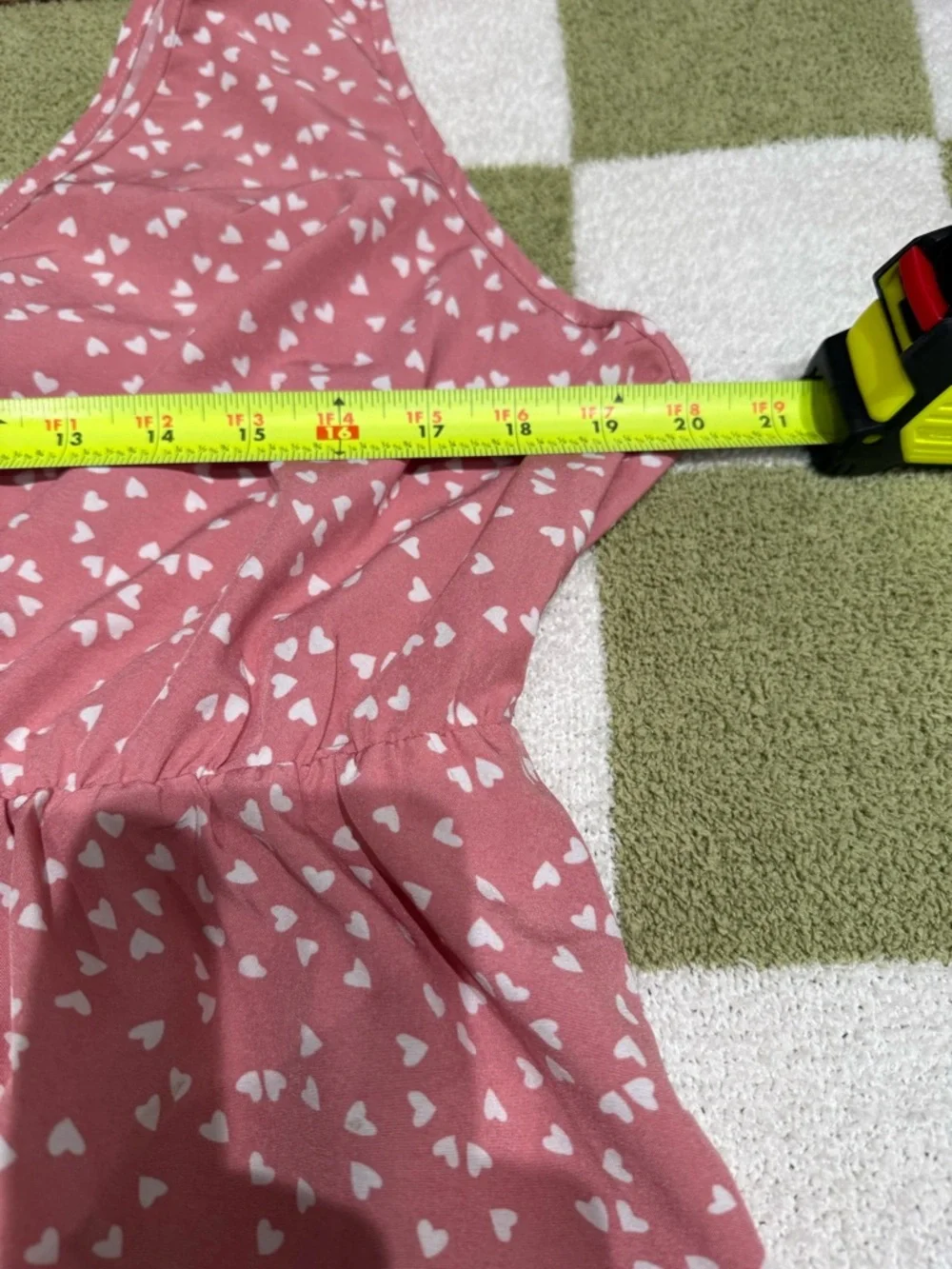 Shein Curve Pink Polka Dot Hearts Sleeveless  Mini Dress W/ Ties 2XL (34-4) - Picture 12 of 13